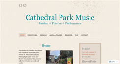 Desktop Screenshot of cathedralparkmusic.com